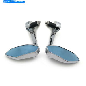 Mirror z_/XYL//}n7/8 "1"anhpN[|S~[ Chrome Polygon Mirrors For Honda/Suzuki/Kawasaki/Yamaha 7/8" 1" diameter handles