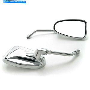 Mirror カスタムリアビューミラーホンダヘリックスジャイロエクスプレス50 250用カスタムペア Custom Rear View Mirrors Chrome Pair For Honda Helix Gyro Express 50 250
