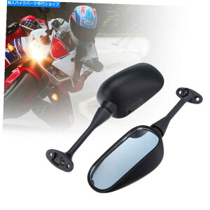 Mirror 2003-2010-2018 GSX-R600̂߂2s[XNVbNubNI[goC̔wʐ}TCh~[ 2pcs Classic Black Motorcycle Rear View Side Mirrors for 2003-2010-2018 GSX-R600