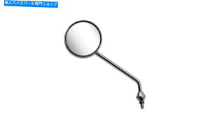 Mirror �~���[8mm�N�������E���h����O�z���_�i�b�N�� Mirror 8mm Chrome Round Left Hand Early Honda Knuckle�y���s�A���i�z