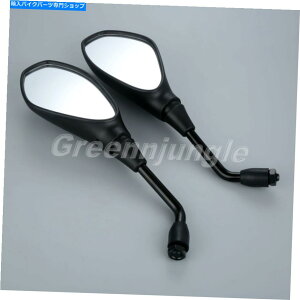 Mirror ���}�n���C�����X�^�[�p2�{10 mm�I�[�g�o�C�u���b�N�T�C�h���A�r���[���A�r���[�~���[ 2x 10mm Motorcycle Black Side Rear View Rearview Mirrors For Yamaha Royal Star�y���s�A���i�z