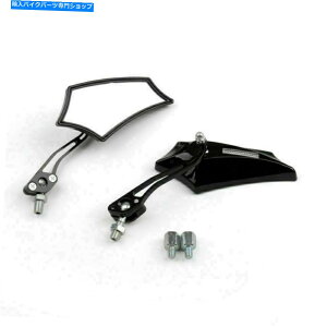 Mirror ���g�T�C�N���`���b�p�[�N���[�U�[�X�g���[�g����o�C�N���A�r���[�~���[8mm�u���b�N�t�F�f�b�N�X Motocycle Chopper Cruiser Street Dirt Bike Rear View Mirrors 8mm Black Fedex�y���s�A���i�z