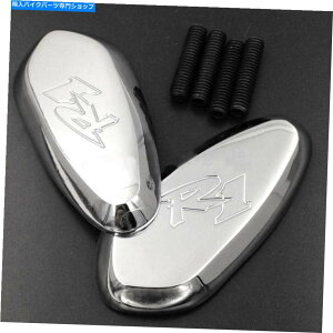 Mirror ChromeI[goC~[x[Xv[g2000-2008 2004 2004}nYZF-R1̃ubNՒf܂ Chrome Motorcycle Mirror Base Plates Block Off For 2000-2008 2004 Yamaha YZF-R1