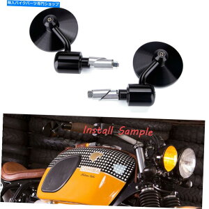 Mirror z_GROM 125 / Buell CNCA~7/8 "nho[̂߂̃I[goC̃~[ubN Motorcycle Mirrors Black For Honda Grom 125 / Buell CNC Aluminum 7/8" Handle Bar