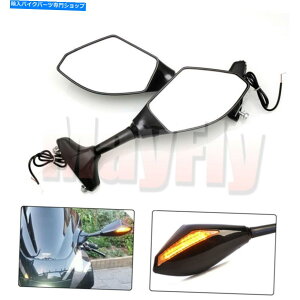 Mirror W / LED^[MAr[~[tBbgGSXR1000 / 1100 GSX1300 SV650S / 1000S W/LED Turn Signal Rear View Mirrors Fit For GSXR1000/1100 GSX1300 SV650S/1000S