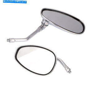 Mirror ���GZ125 GS125 GN125�p�̑ȉ~�`�N�����~���[�̈�΂� A PAIR OF OVAL CHROME MIRRORS FOR SUZUKI GZ125 GS125 GN125�y���s�A���i�z