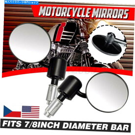 Mirror 2ピース7/8 '' 22mm CNCオートバイバーエンドリアビューミラーホンダヤマハ 2pcs 7/8'' 22mm CNC Motorcycle Bar End Rear View Mirrors For Honda Yamaha