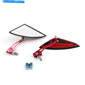 Mirror �I�[�g�o�C�X�N�[�^�[�T�C�h���A�r���[�~���[�ύX�~���[8mm 10mm���b�h�A�����J Motorcycle Scooter Side Rear View Mirrors Modification Mirror 8mm 10mm Red USA