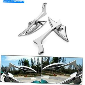 Mirror }nR1 R6 Road V Star V-Max ViragoChrome SpearAr[TCh~[ Chrome Spear Rear View Side Mirrors for Yamaha R1 R6 Road V Star V-Max Virago