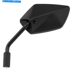 Mirror 川崎Z125 PRO 17-18 Bikemasterの交換用右側ブラックミラー用 For Kawasaki Z125 Pro 17-18 BikeMaster Replacement Right Side Black Mirror