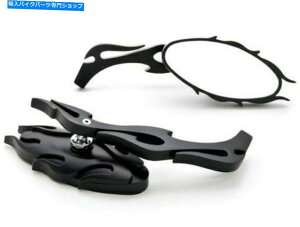 Mirror n[[N[U[`bp[JX^z_CB1000R̂߂̉̃X^C̃Ar[~[ Flame Style Rear view Mirrors For Harley Cruiser Chopper Custom Honda CB1000R