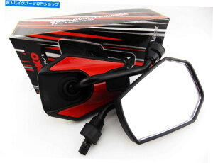 Mirror Yamaha SR400 78-15ԘZp̋ YAMAHA SR400 78-15 BLACK RED HEX SOKO MIRRORS