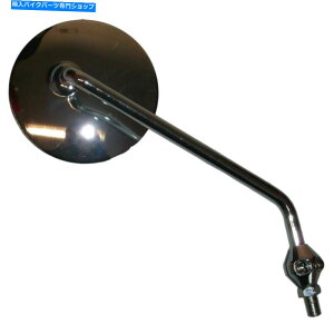 Mirror �~���[10mm�N�������E���h�E�葁���z���_�i�b�N�� Mirror 10mm Chrome Round Right Hand Early Honda Knuckle�y���s�A���i�z