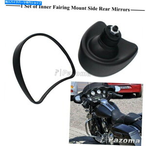 Mirror GNgXg[gOCh'96-'13̂߂̃Ci[tFAO}Eg~[ Pair Inner Fairing Mount Mirrors For Harley Touring Electra Street Glide '96-'13