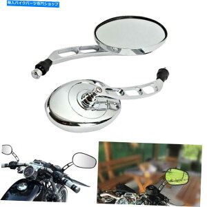 Mirror JTLJVN 2000 1600 1500 800 500̂߂̃N[I[oAr[~[10mm Chrome Oval Rear-view Mirrors 10mm For Kawasaki Vulcan VN 2000 1600 1500 800 500