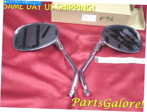 Mirror re[WOXe~[ZbgANI[o8mmAI[goCXN[^[ Vintage Long Stem Mirror Set, Chrome Oval 8mm, Motorcycle Scooter