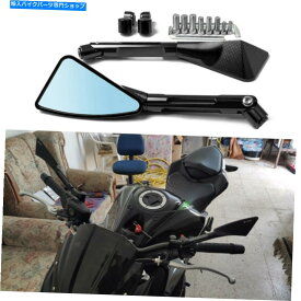 Mirror ホンダヤマハ鈴木川崎のためのユニバーサルオートバイCNCブラックリアビューミラー Universal Motorcycle CNC Black Rearview Mirrors For Honda Yamaha Suzuki Kawasaki