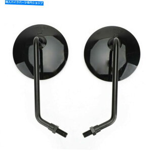 Mirror ubNEhjo[TobN~[10mmI[goCoCNXN[^[US Black Round Universal Rearview Mirrors Pair 10mm Motorcycle Motorbike Scooter US