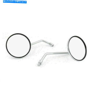 Mirror Suzuki GT 125/185/250/380/750�̂��߂̌ÓT�I�ȃo�b�N�r���[���E���h�~���[10mm�t�B�b�g Classic Rearview Round Mirrors 10MM Fit For Suzuki GT 125/185/250/380/550/750�y���s�A���i�z