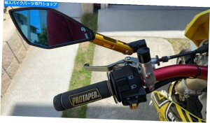 Mirror �z���_��ؐ�胄�}�n8 10mm�̃S�[���f���I�[�g�o�C���A�r���[�T�C�h�~���[ Golden Motorcycle Rearview Side Mirrors For Honda Suzuki Kawasaki Yamaha 8 10mm