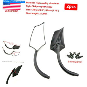 Mirror ؑʂC50 C90 M50 S40 S83̂߂̃I[goC]obNTCh~[ Motorcycle Swivel Rearview Side Mirrors For Suzuki Boulevard C50 C90 M50 S40 S83