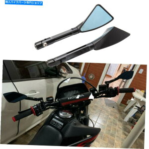 Mirror �z���_�V���h�E�X�s���b�g1100 VTX1300C�p�u���b�N�I�[�g�o�C���A�r���[�T�C�h�~���[ Black Motorcycle Rearview Side Mirrors for Honda Shadow Spirit 1100 VTX1300C US�y���s�A���i�z
