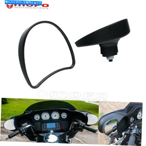 Mirror Harley Flhtflhtk flhtcû߂̃yAobgCi[tFAO}EgTChA~[ Pair Batwing Inner Fairing Mount Side Rear Mirrors For Harley FLHT FLHTK FLHTCU