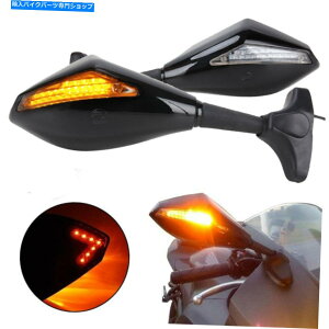 Mirror GS500F GSXR1000 HAYABUSA SV650̂߂̃I[goCLED^[VOi~[ Motorcycle Led Turn Signal Mirrors For Suzuki GS500F GSXR1000 Hayabusa SV650S