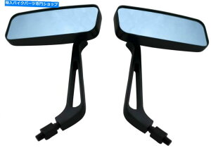 Mirror �z���_��ؐ�菟�����}�n�̂��߂̍���CNC�̏����ȃ��v�[���̃~���[ Black CNC Small Retangle Mirrors for Honda Suzuki Kawasaki Victory Yamaha