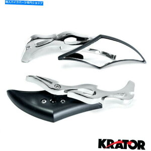 Mirror ؃[ṽJbgXFZ50̂߂̃_Cĥ˂ꍕ/NI[goC̃~[ Diamond Twist Black/Chrome Motorcycle Mirrors For Suzuki Moped Cutlass FA50 FZ50