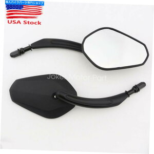 Mirror Harley-Davidson Road Street Glide Touring�č��̃u���b�N�A���~���o�b�N�~���[ Black Aluminum Rearview Mirrors for Harley-Davidson Road Street Glide Touring US
