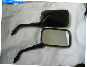 Mirror 10mm}nXbhubN`I[goC~[VE̎ 10mm Yamaha Thread black Rectangle Motorcycle Mirrors new left right thread