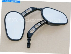 Mirror n[[GNgXg[g[hOCĥ߂̃ubNGbWJbg~[I[goCN[U[ Black Edge Cut Mirrors Motorcycle Cruiser For Harley Electra Street Road Glide