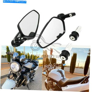 Mirror �J�t�F���[�T�[���[�^�[�̂��߂�22mm 7/8 �I�[�g�o�C�n���h���o�[�G���h���T�C���[�T�C�h�~���[ 22mm 7/8 Motorcycle Handle Bar End Rearview Side Mirror for Cafe Racer Motor�y���s�A���i�z
