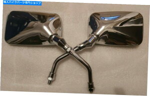 Mirror tBbgFz_VT 125VhEC1-6 2000-2006~[N^M10 580420 fits: HONDA VT 125 SHADOW C1-6 2000-2006 PAIR OF MIRRORS CHROME METAL M10 580420