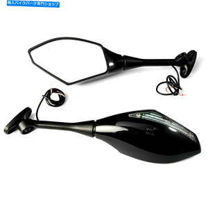 Mirror z_CBR 600RR / 1000RR̂߂̍̐VX^C̃[VO~[ Black New Style Racing Mirrors w/ Turn Signals For Honda CBR 600RR / 1000RR
