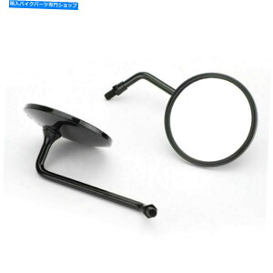 Mirror ubNEhjo[TobN~[10mmI[goC̃oCNXN[^[U9 Black Round Universal Rearview Mirrors Pair 10mm Motorcycle Motorbike Scooter U9