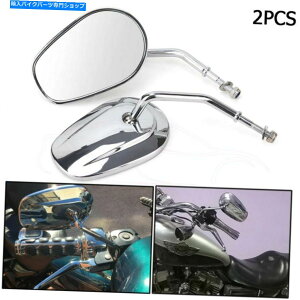 Mirror n[[Xg[gOCh[hLO\tgX|[cX^[yÂ߂̃I[goC̑ȉ~`̋ Motorcycle Oval Mirrors For Harley Street Glide Road King Softail Sportster Pair