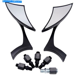 Mirror 1pair���j�o�[�T���I�[�g�o�C�o�C�N�~���[M8 / M10�X���b�h���A�r���[�����\ 1Pair Universal Motorcycle Motorbike Mirrors M8/M10 Thread Rear View Adjustable�y���s�A���i�z