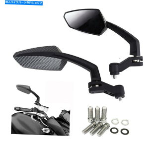 Mirror z_O125JTLZ125̂߂̃J[{AOI[goC̃TCh~[8/10mm Carbon Angled Motorcycle Side Mirrors 8/10mm For Honda Grom 125 Kawasaki Z125 US