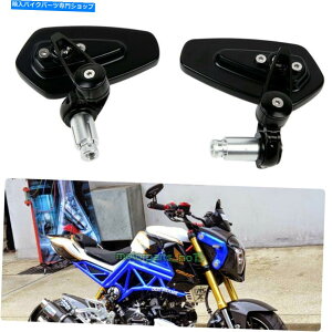 Mirror NEW BLACK 7/8 "nho[GhTC[TCh~[tBbgz_GROM MSX 125 NEW Black 7/8" Handle Bar End Rearview Side Mirrors FIT For Honda GROM MSX 125