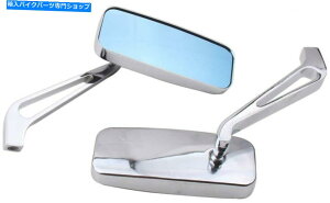 Mirror ���}�n�X�N�[�^�[�Y�}Vino X-Max�̂��߂�Chrome CNC�̏����ȃ��v�[���̃~���[ Chrome CNC Small Retangle Mirrors for Yamaha Scooter Zuma Vino X-max�y���s�A���i�z