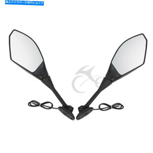 Mirror obN~[LED^[VOitBbgHonda CBR600RR 2003-2016 CBR250R 11-16 Rearview Mirror LED Turn Signal Fit for Honda CBR600RR 2003-2016 CBR250R 11-16