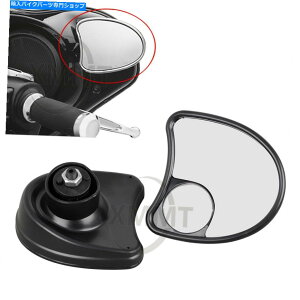 Mirror n[[GNgcA[OChFLTp2s[XubNCi[tFAO}EgAr[~[ 2Pcs Black Inner Fairing Mount Rearview Mirror For Harley Electra Tour Glide FLT