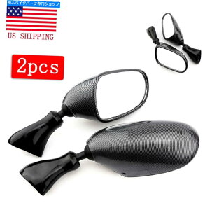Mirror 1998-2002؃J^iGSX600F 750F~[TCh[XJ[{TCuAJ 1998-2002 For Suzuki Katana GSX600F 750F Mirrors Side Racing Carbon Rearview US