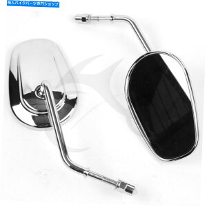 Mirror �n�[���[�X�g���[�g�{�u�\�t�g�X����2012-2017�̂��߂̃��j�o�[�T��8mm���A�r���[�~���[�t�B�b�g Universal 8mm Rear View Mirrors Fit For Harley Street Bob Softail Slim 2012-2017�y���s�A���i�z