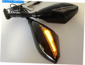 Mirror オートバイホンダスズキクルーザーのための8-10mm LEDターン信号のバックビューサイドミラー 8-10mm LED Turn Signal Rearview Side Mirrors For Motorcycle Honda Suzuki Cruiser