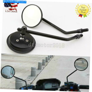 Mirror Honda VTX1300 C R S T VTX1800 C F N T S RgpubNEhobN~[ Black Round Rearview Mirrors For Honda VTX1300 C R S T VTX1800 C F N T S R Retro