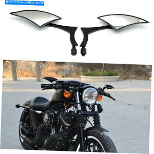 Mirror n[[_rbh\N[U[{x`bp[\tg_Cî߂̃ubNI[goC̃~[ Black Motorcycle Mirrors For Harley Davidson Cruiser Bobber Chopper Softail Dyna
