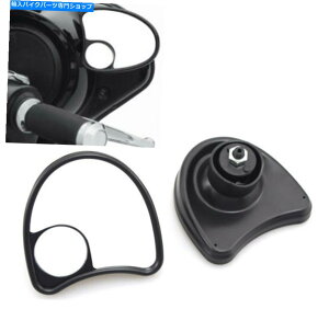 Mirror W]Ԃ̊Ĥ߂̌㕔Lp̃uChX|bg~[tFAO}Eg Rear Wide Angle Blind Spot Mirror Fairing Mount Side For Touring Electra Glide
